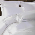 Embroidered Percale Bleach White Hotel Duvet Cover